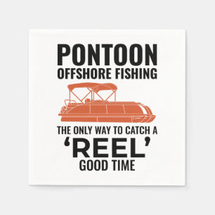 Servilleta De Papel Botes de pontón Capitán Bote Pontooning Pesca