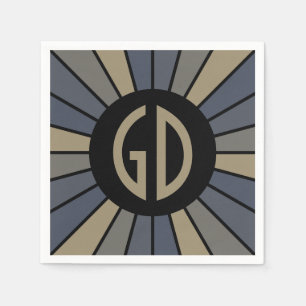 Servilleta De Papel BOTÓN DE RAYOS XII + tu foto, texto, monograma