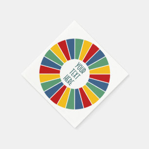 Servilleta De Papel BOTÓN I DE LOS RAYOS + su foto, texto, monograma