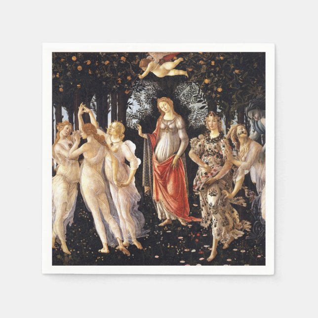 Servilleta De Papel BOTTICELLI -Primavera 1482 (Anverso)