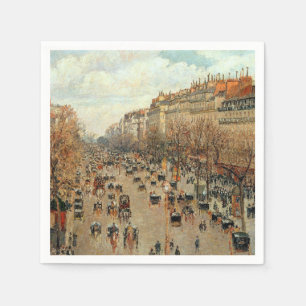 Servilleta De Papel Boulevard Montmartre-Eremitage Camille Pissarro