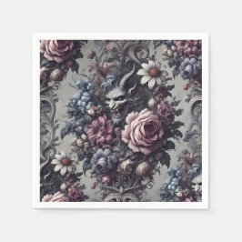 Servilleta De Papel Bouquet de Baphomet - Floral gótica