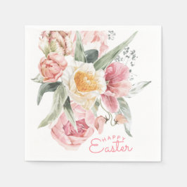 Servilleta De Papel Bouquet de primavera | Tulip Watercolor Easter