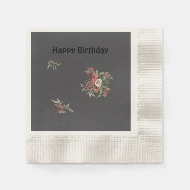 Servilleta De Papel Bouquet de rosas Papel Napkin (Anverso)