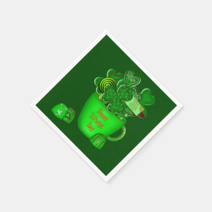 Servilleta De Papel Bouquet irlandés Shamrock Cookie - servilletas de 