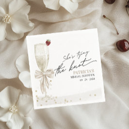 Servilleta De Papel Bow blanco está atando la ducha de novia Knot