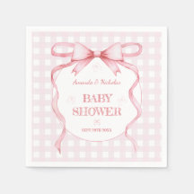 Bow Gingham Baby Shower