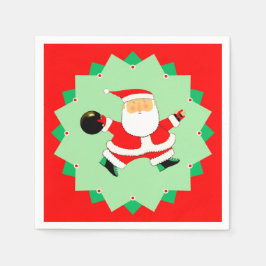 Servilleta De Papel Bowling Christmas Holiday Party