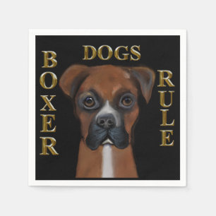 Servilleta De Papel Boxer Dog