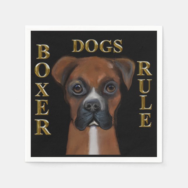 Servilleta De Papel Boxer Dog (Anverso)