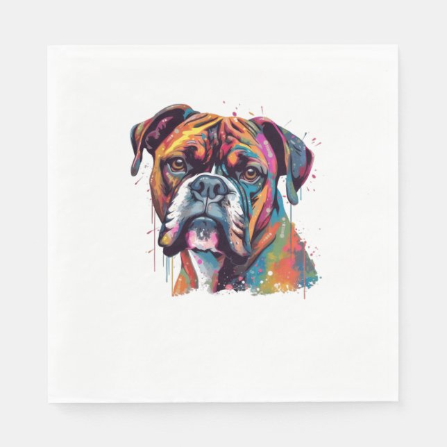 Servilleta De Papel Boxer Dog 2 (Anverso)