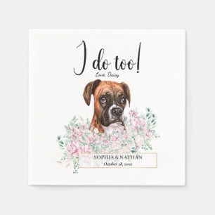 Servilleta De Papel Boxer Dog Boda Cocktail Napkins