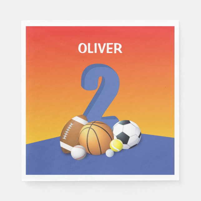 Servilleta De Papel Boy 2.º Balls Deportiva (Anverso)