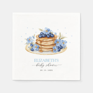 Servilleta De Papel Boy Blueberry Pancake Baby Brunch Baby Shower