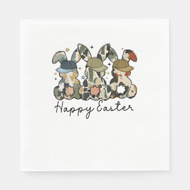 Servilleta De Papel Boy Bunny Rabbit Duck Camo Camouflage Gorra Ball C (Anverso)