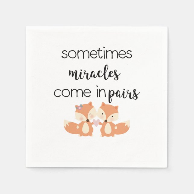 Servilleta De Papel Boy Chica Twins (Anverso)