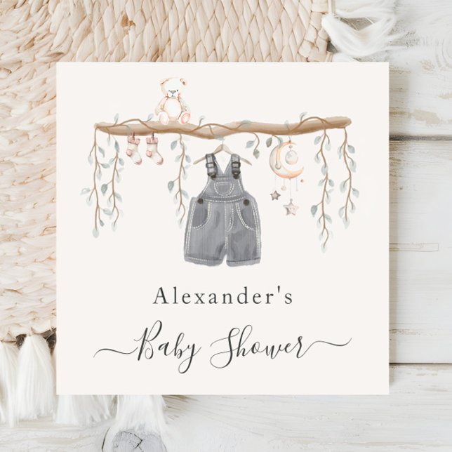 Servilleta De Papel Boy Clothes Eucalyptus Boy Baby Shower (Subido por el creador)