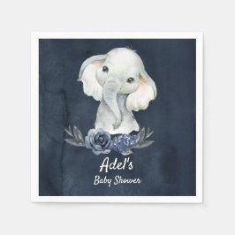Servilleta De Papel Boy Elephant Fiesta Napkins para ducha para bebés