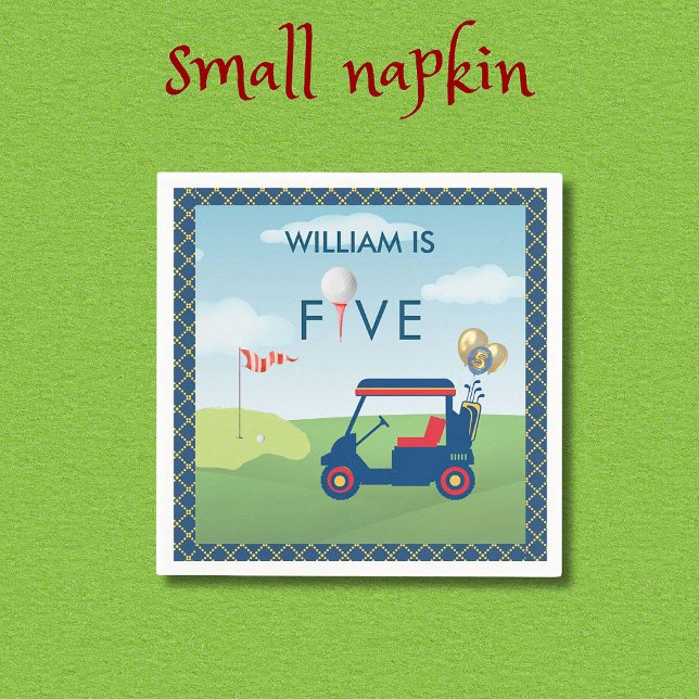 Servilleta De Papel Boy Golf Tema 5Napkins Fiesta de Cumpleaños (Subido por el creador)