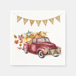 Servilleta De Papel Boy Little Pumpkin Cae Napkins Baby Shower