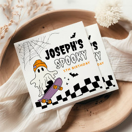 Servilleta De Papel Boy Spooky Halloween Cumpleaños Party Napkins