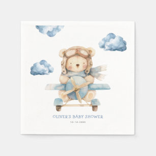 Servilleta De Papel Boy Teddy Bear Baby Shower