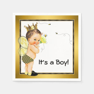 Servilleta De Papel Boys Bumble Bee Baby Shower