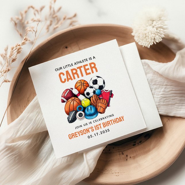 Servilleta De Papel Boys modernos Bolas deportivas Estrella Primer cum (Subido por el creador)