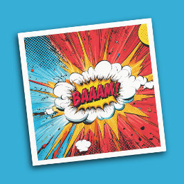 Servilleta De Papel Boys Superhero Birthday Party Napkin