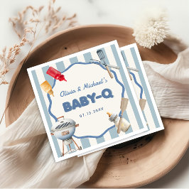 Servilleta De Papel BQ BQ BQ Napkins Baby Shower