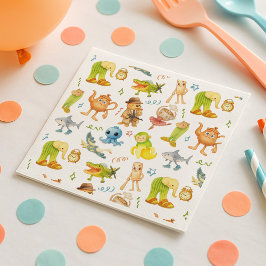 Servilleta De Papel Brainrot Meme Birthday Party