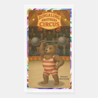Servilleta De Papel Brandon, oso fuerte del circo