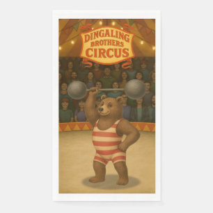 Servilleta De Papel Brandon, oso fuerte del circo