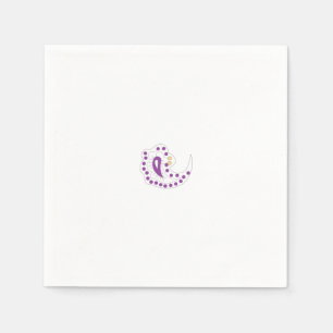 Servilleta De Papel Bransoletka z serduszkiem Style, Light Eggplant