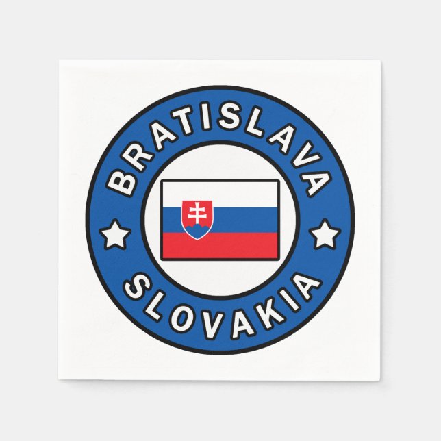 Servilleta De Papel Bratislava Eslovaquia (Anverso)