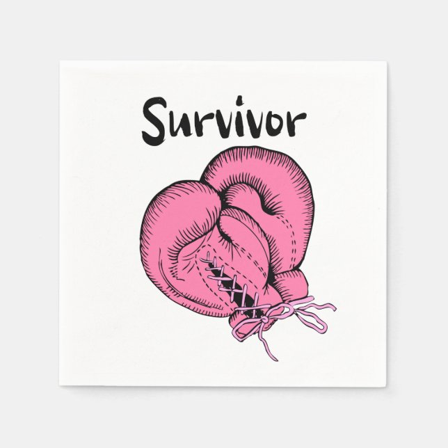 Servilleta De Papel breast cancer survivor (Anverso)