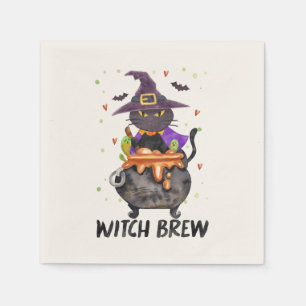 Servilleta De Papel Brecha de bruja - Bruja de gata