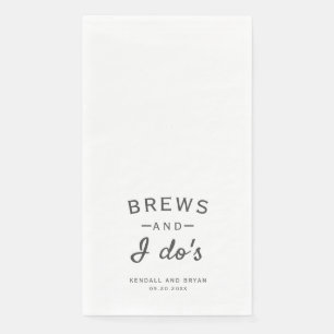 Servilleta De Papel Brews and I Do's Brewery Boda Paper Napkin