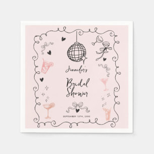 Servilleta De Papel Bridal Shower caprichoso