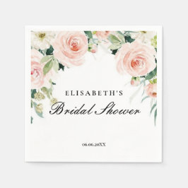 Servilleta De Papel Bridal shower rosa oro floral Foam Boards