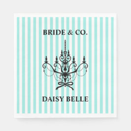 Servilleta De Papel Bride & Co. Bridal Shower Turquoise