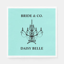 Servilleta De Papel Bride & Co. Bridal Shower Turquoise
