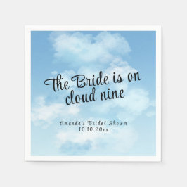 Servilleta De Papel Bride Is On Cloud Nine Bridal Shower