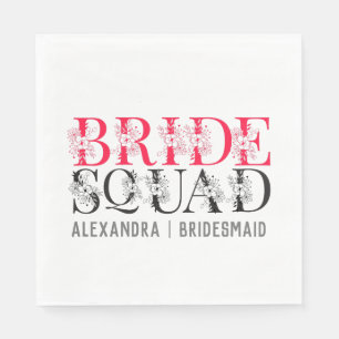 Servilleta De Papel Bride Squad Soltera de la Fiesta de la Bachiller