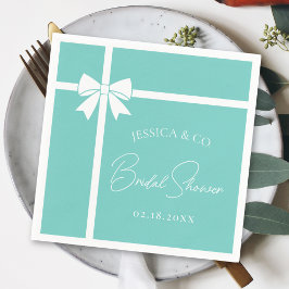 Servilleta De Papel Bride y Co Elegante Cabina Blanca Cinta Bridal Duc