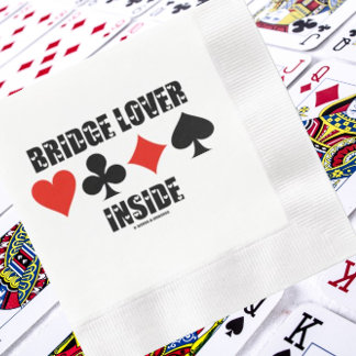 Servilleta De Papel Bridge Lover Inside Four Card Se Suma Al Humor