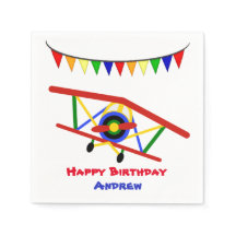 Bright Airplane Birday Boy