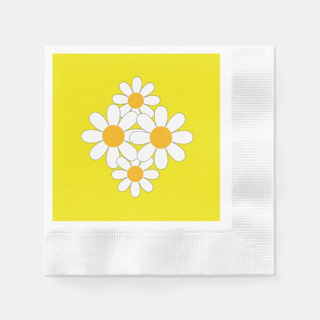 Servilleta De Papel Bright and Bold Daisy (Anverso)