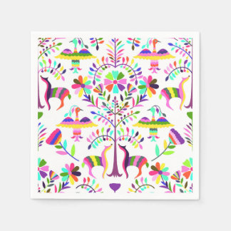 Servilleta De Papel Bright Pastel Otomi Cocktail Napkins