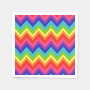 Servilleta De Papel Bright Rainbow Birthday Party Celebration Napkins